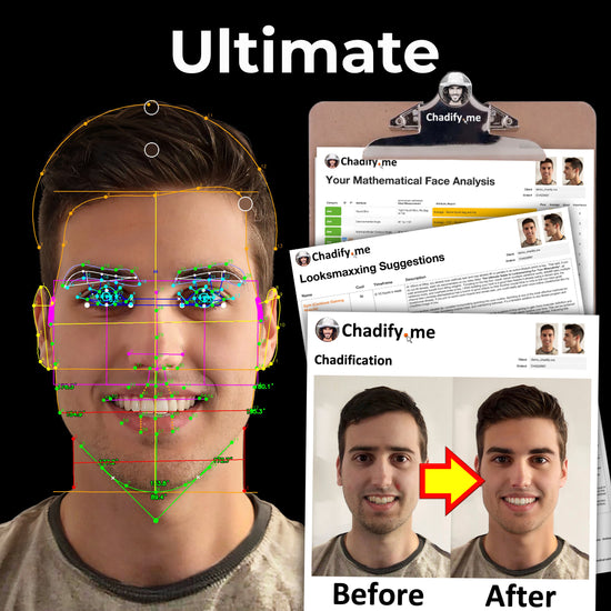 Facial Analysis Looksmaxxing Chadification Service
